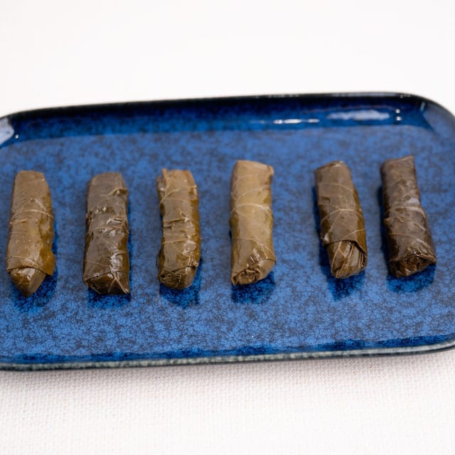 6 Grape Leaves.